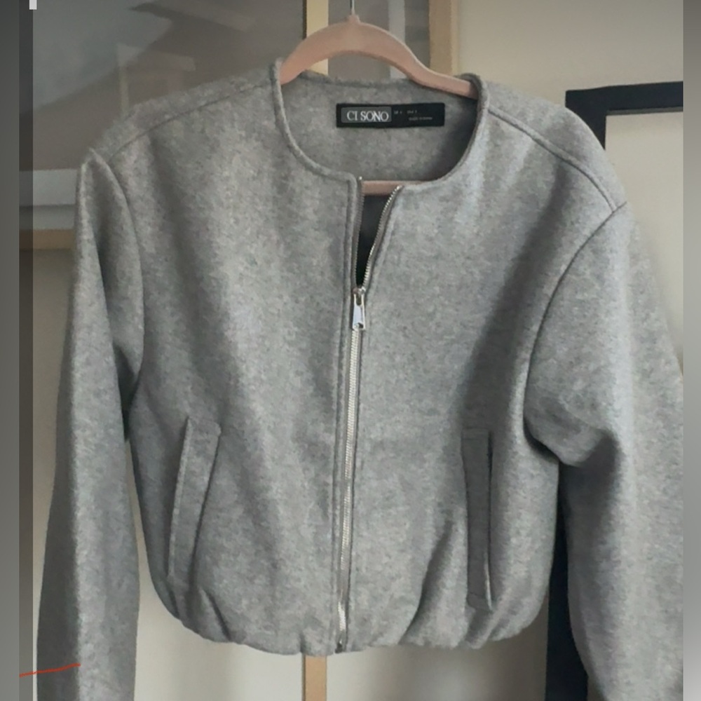 CI Sono Cropped Bomber Jacket- Size Medium